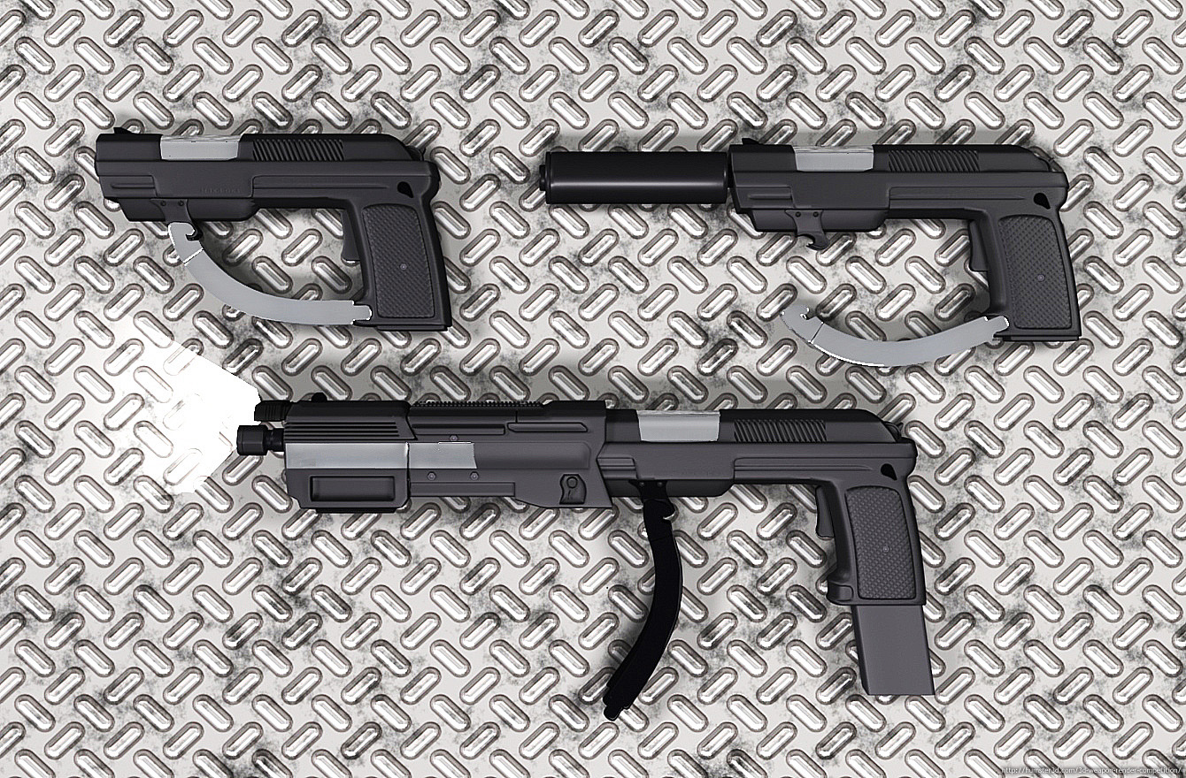 M3K4-DK1 Hand Gun 3d art