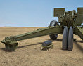 155-mm-Howitzer M114 3D-Modell