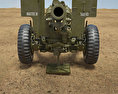 M114 155 mm Howitzer 3D模型 正面图