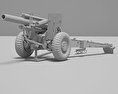 155-mm-Howitzer M114 3D-Modell clay render