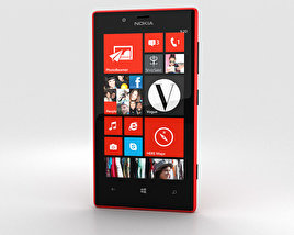 Nokia Lumia 720 Red 3D model