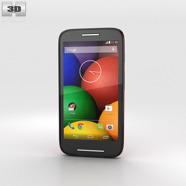 Motorola Moto E Cherry & Black Modello 3D