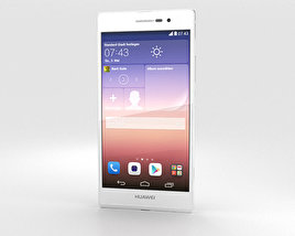 Huawei Ascend P7 White 3D model