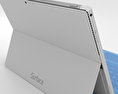 Microsoft Surface Pro 3 Cyan Cover 3D 모델 