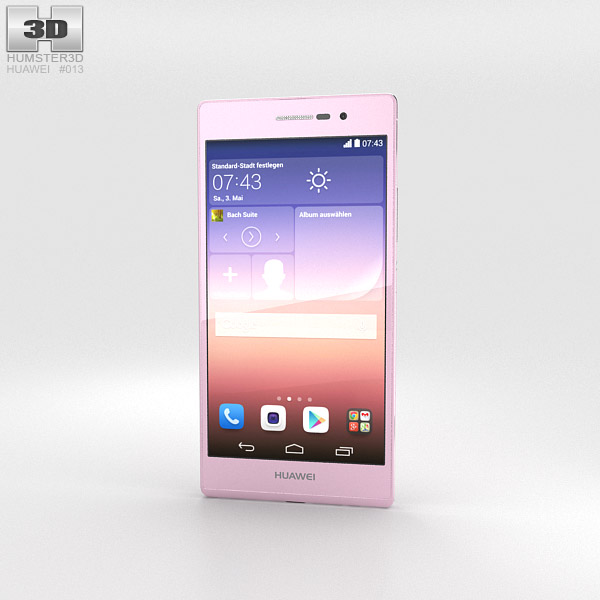 Huawei Ascend P7 Pink 3D model
