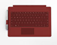 Microsoft Surface Pro 3 Red Cover Modèle 3d