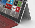 Microsoft Surface Pro 3 Red Cover Modello 3D