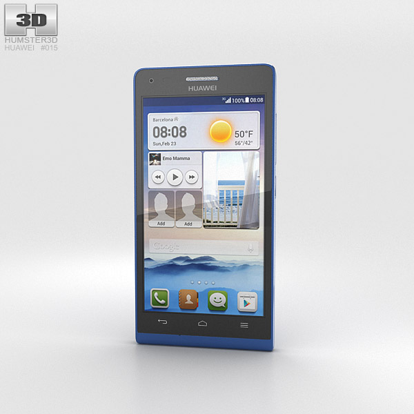Huawei Ascend G6 Blue Modelo 3d