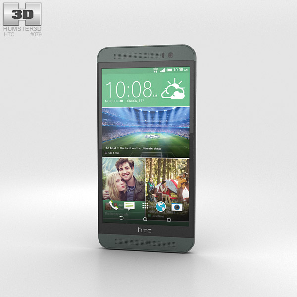 HTC One (E8) Negro Modelo 3D