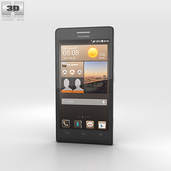 Huawei Ascend G6 Black 3D модель