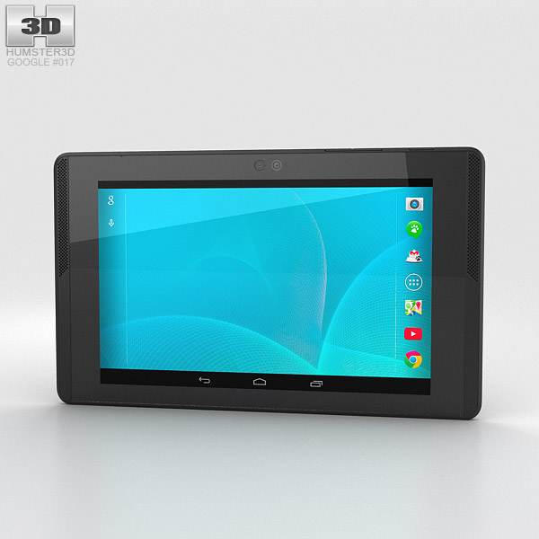 Google Project Tango Tablet Black 3d model