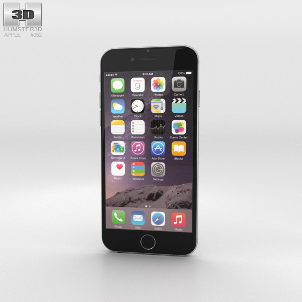 Apple iPhone 6 Silver 3Dモデル