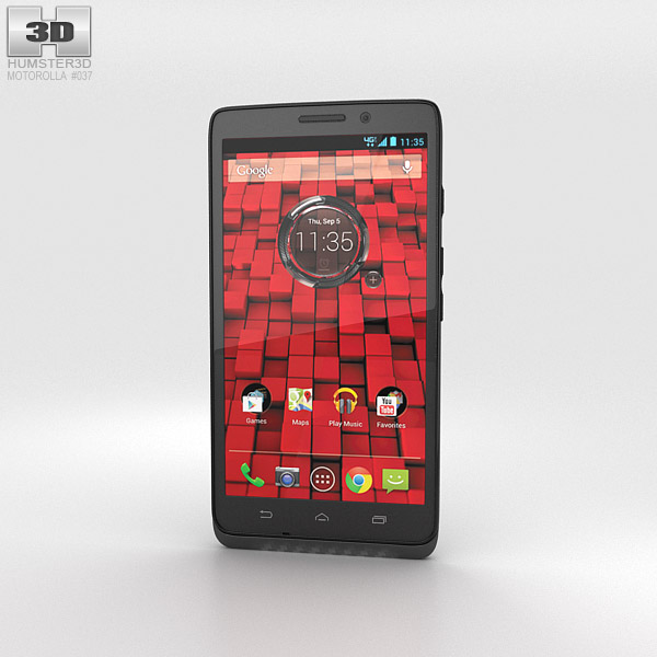 Motorola Droid Maxx Black 3d model