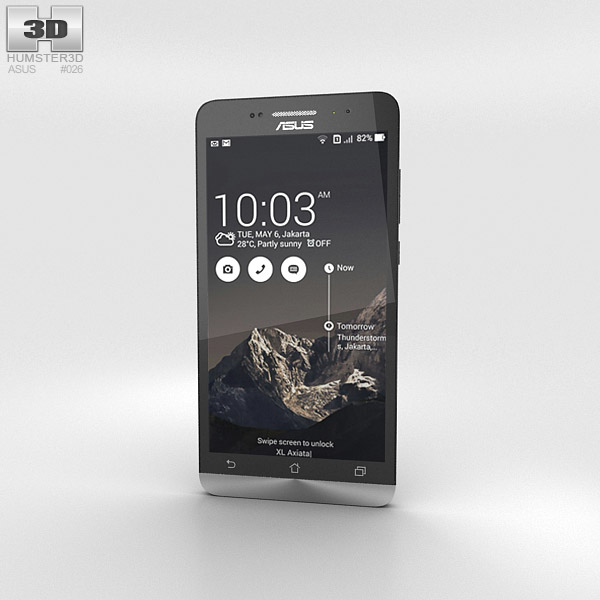 Asus Zenfone 6 Charcoal Black Modelo 3D
