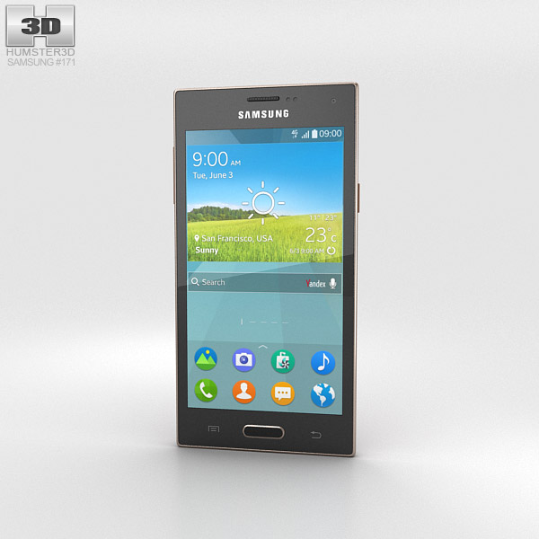 Samsung Z Black/Brown 3D 모델 