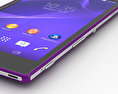 Sony Xperia T3 Purple Modelo 3d