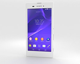 Sony Xperia T3 Blanc Modèle 3D