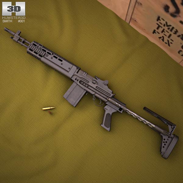 Mk 14 Enhanced Battle Rifle 3D model