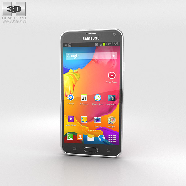 Samsung Galaxy S5 LTE-A Sweet Pink 3D-Modell