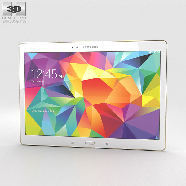 Samsung Galaxy Tab S 10.5-inch Dazzling White 3D model