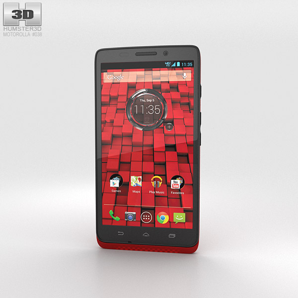 Motorola Droid Maxx Red 3D model