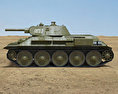 T-34 3d model side view