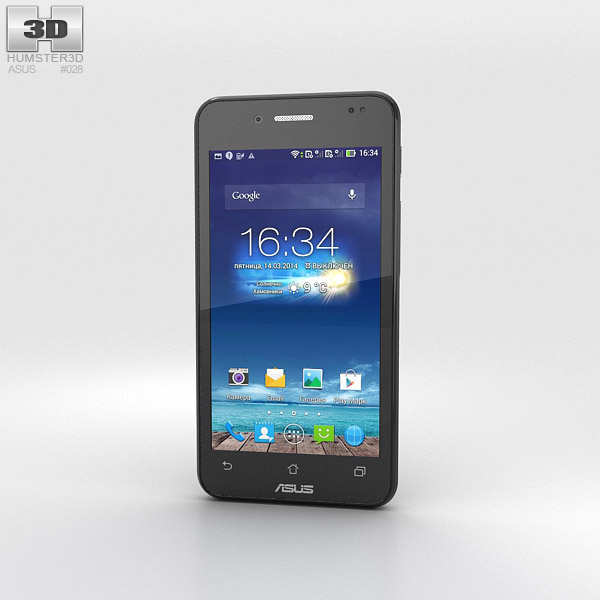 Asus PadFone Mini 4.3-inch Titanium Black 3D model
