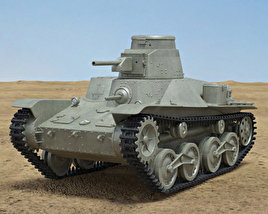 3D model of Type 95 Ha-Go