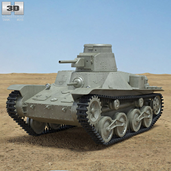 Type 95 Ha-Go 3D model