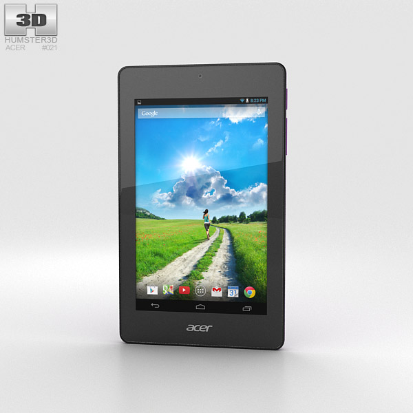 Acer Iconia One 7 B1-730 Purple 3D model