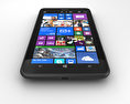 Nokia Lumia 1320 黒 3Dモデル