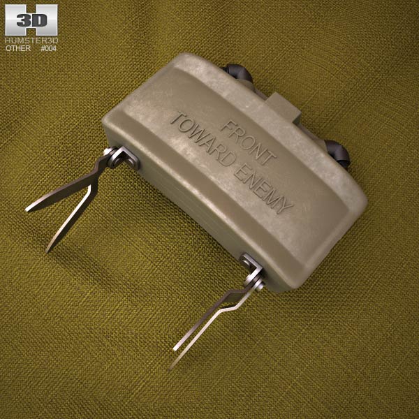 M18 Claymore mine 3D-Modell
