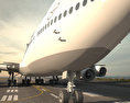 Boeing 747-8I Lufthansa 3D模型