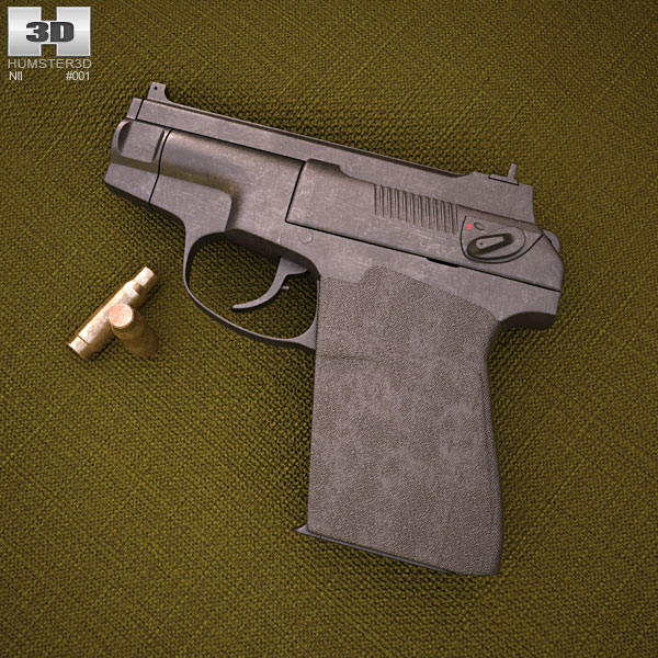 Пістолет самозарядний спеціальний «Вул» 3D модель