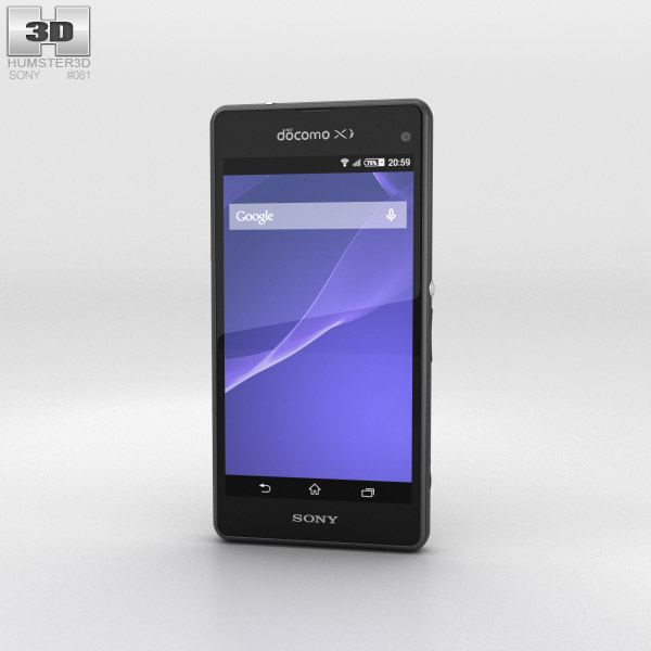 Sony Xperia A2 SO-04F Black 3D 모델 