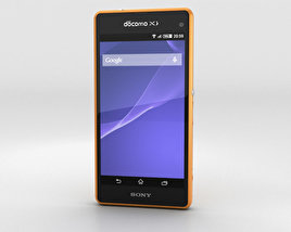 Sony Xperia A2 SO-04F Yellow 3D model