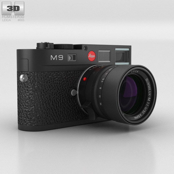 Leica M9 Nero Modello 3D
