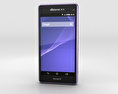 Sony Xperia A2 SO-04F Purple Modelo 3D
