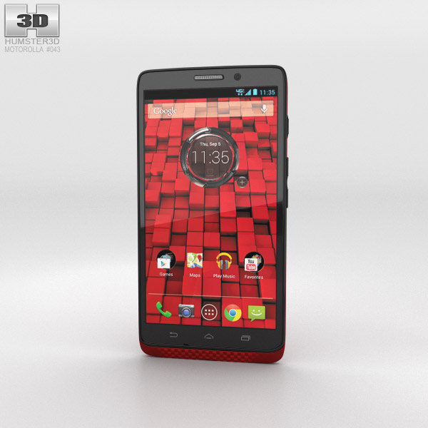 Motorola Droid Ultra Red Modèle 3D