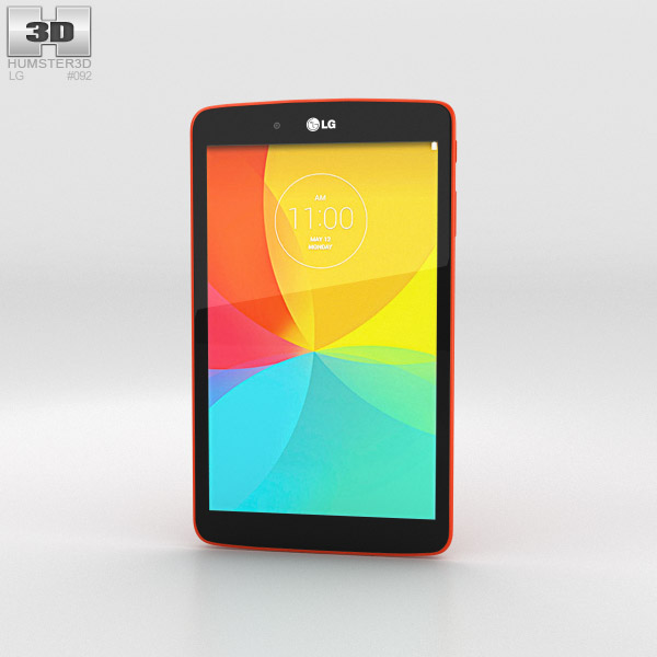 LG G Pad 8.0 Luminous Orange 3D model