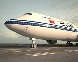 Boeing 747-8I Air China Modelo 3d