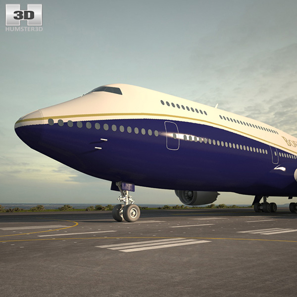 Boeing 747-8I Business Jets 3D model