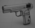 柯爾特M1903袖珍擊錘內置式半自動手槍 3D模型