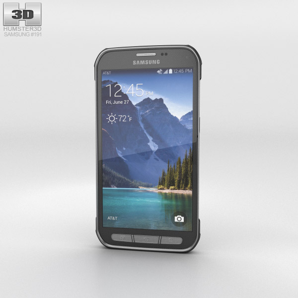 Samsung Galaxy S5 Active Titanium Grey 3Dモデル