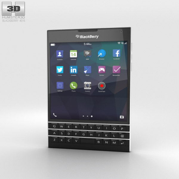 BlackBerry Passport Nero Modello 3D