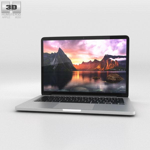 Apple MacBook Pro with Retina display 13 inch 3D model