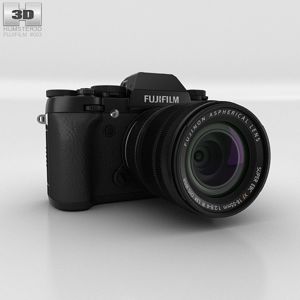 Fujifilm X-T1 Black 3D 모델 
