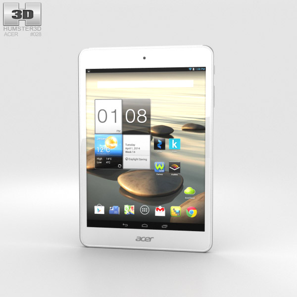 Acer Iconia A1-830 White 3D model