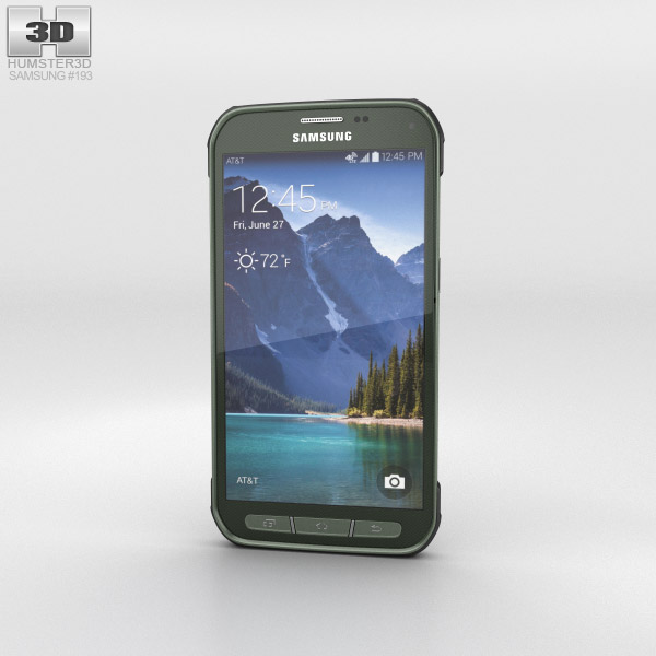 Samsung Galaxy S5 Active Camo Green Modèle 3D