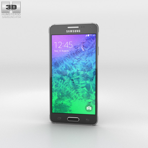 Samsung Galaxy Alpha Charcoal Black Modèle 3D